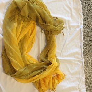 Gold scarf. Eileen Fisher